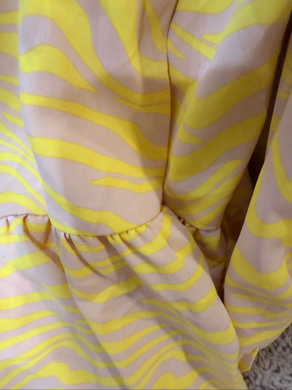 Womens Yellow Sleeveless Long Flowy Maxi Dress Casual Summer Boho Size S Small - Picture 6 of 6